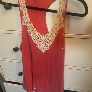 Large, Xpress glitter tank top